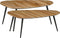 Mica Decorations Jailey - Bijzettafel - Set van 2 - Unieke organische vorm - Bruin (2 stuks)