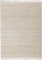 AFRIN - Laagpolig vloerkleed - Lichtbeige - 140 x 200 cm - Katoen