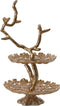 Light&living Etagere 2 laags 29x28x50 cm BIRD glanzend goud