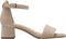 Tamaris COMFORT Essentials - Dames Sandalen - 5 cm Hakhoogte - Beige Suede - Maat 40