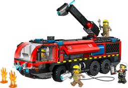 LEGO City (2023) - Luchthaven brandweertruck - 691 onderdelen - 4 minifiguren