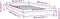 vidaXL - Bedframe - LED - massief - hout - zwart - 90x200 - cm