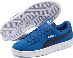 PUMA Smash v2 SD Jr - Lage Sneakers - Maat 38 - Bright Cobalt-Peacoat-Puma White