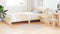 vidaXL - Shaggy - Vloerkleed - met - Latex - Rug - Crème - ø120 - cm