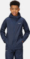 Regatta - Kids Pack It III Opvouwbaar Kinder Regenjack - Donker Blauw - Maat 128