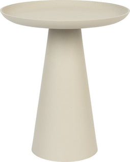 Housecraft Ringar - Bijzettafel Rond Metaal 39,5 cm - Design - Wit