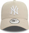 New Era - New York Yankees League Essential Light Beige A-Frame Trucker Cap