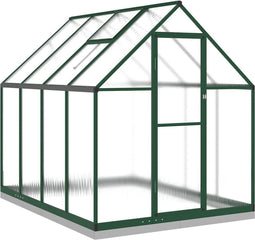 vidaXL - Tuinkas - met - basisframe - 224x169x202 - cm - aluminium - groen