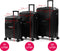 Milanoro Kofferset - 3-delig - Lichtgewicht Polypropyleen 360° Wielen TSA-slot - Zwart (3 stuks)