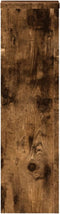 vidaXL - Plantenstandaards - 2 - st - 17x17x60 - cm - bewerkt - hout - gerookt - eiken