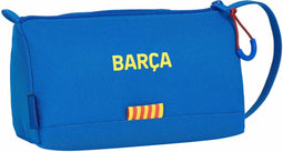 Schoolpennenzak F.C. Barcelona M917 Kastanjebruin Marineblauw 20 x 11 x 8.5 cm