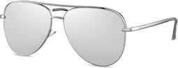 Cwi Zonnebril Unisex Piloot Zilver (cwi1911)
