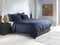 Zohome Dekbedovertrek Satinado - Effen Bedlinnen - 260x220 - Blauw - Dekbedhoes van 100% Katoen-Satijn