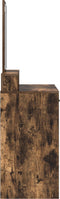 vidaXL - Kaptafel - met - Lades - Gerookt - Eiken - 100x41x140 - cm