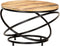 vidaXL - Salontafel - 60x60x40 - cm - massief - ruw - mangohout - zwart