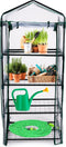 Kinzo Garden - Plastic broeikas - Serre van 4 verdiepingen - 69 x 49 x 160 cm - Groen