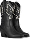 POSH by Poelman BIBI - Enkellaarzen - Cowboy stijl - Zwart