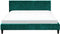 FITOU - Tweepersoonsbed - Donkergroen - 160 x 200 cm - Fluweel