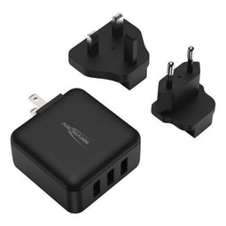 Ansmann TC315 - USB Reisoplader - 3 USB poorten - Zwart