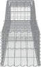 vidaXL - Schanskorven - 2 - st - gewelfd - 400x50x40/60 - cm - ijzer