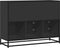 vidaXL - Dressoir - 100x35x76 - cm - bewerkt - hout - zwart