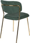 ANLI STYLE CHAIR JOLIEN GOLD/DARK GREEN