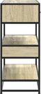 vidaXL - Wandtafel - 90x35x80 - cm - bewerkt - hout - sonoma - eikenkleurig