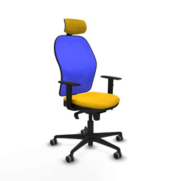 Bureaustoel met hoofdsteun Piqueras y Crespo 1D036G2 Geel