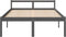 vidaXL - Seniorenbed - massief - grenenhout - grijs - 120x200 - cm