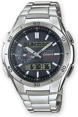 Casio WVA-M650D-1AER - Herenhorloge - 5 bar waterdicht - Zwart Grijs