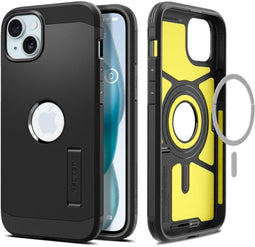 Spigen Tough Armor Magfit Case - iPhone 15 - Schokabsorberend - Zwart
