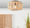 Brilliant Woodrow - Plafondlamp - E27 max 1x60W - Bamboe Bruin