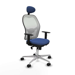 Jorquera Piqueras y Crespo 1D086N1 - Bureaustoel - Hoofdsteun hoogteverstelbaar - Marineblauw