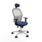 Jorquera Piqueras y Crespo 1D086N1 - Bureaustoel - Hoofdsteun hoogteverstelbaar - Marineblauw