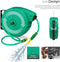 tectake® Wandslangbox - Tuinslanghaspel - 20 meter - 180° Draaibaar - Groen
