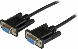 Startech SCNM9FF1MBK - Adaptor DB9 Vrouwelijk - 1 m - Zwart