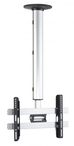 VCM Morgenthaler CM3 - Plafondbeugel - Verstelbaar 74-130 cm 360° draaibaar - Zilver aluminium