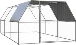 vidaXL - Kippenhok - 3x6x2 - m - gegalvaniseerd - staal