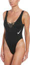 Nike Swim Sneakerkini - Dames Badpak - Hoge beenuitsnijding - Zwart - Maat XL