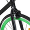 vidaXL - Fiets - met - vaste - versnelling - 700 - c - 55 - cm - zwart - en - groen