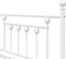 vidaXL - Ligbedframe - met - Bedbodem - Wit - 100x190 - cm - Staal