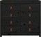vidaXL - Dressoir - 100x40x90 - cm - massief - grenenhout - zwart