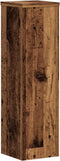 vidaXL - Plantenstandaards - 2 - st - 17x17x60 - cm - bewerkt - hout - oud - houtkleurig