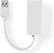 Nedis CCGP60950WT02 - USB-A naar RJ45 Adapter - 20cm - Wit