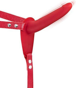 Fetish Tentation - Strap-on - Vibrerend - 15.5 x 3cm - Rood