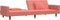 vidaXL - Slaapbank - 2-zits - met - 2 - kussens - fluweel - roze