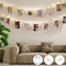 Home comfort Snoer met lichtknijpers - 16 LED knijpers - Transparant - Kunststof - 240 cm