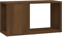 vidaXL - Tv-meubel - 60x24x32 - cm - bewerkt - hout - bruin - eikenkleur