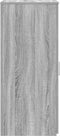 vidaXL - Opbergkast - 40x45x103,5 - cm - bewerkt - hout - grijs - sonoma - eikenkleur