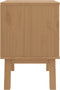 vidaXL - Nachtkastje - OLDEN - massief - grenenhout - wit - en - bruin